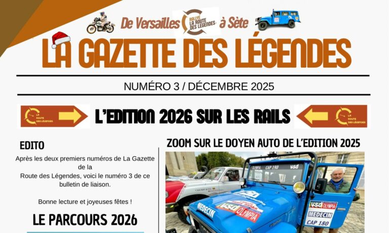 La Gazette des Légendes – N°3 – Décembre 2025